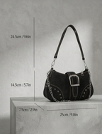 Chain Decorated Punk Style Bag