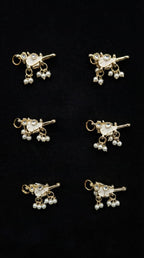 Traditional 'Tota' Kundan Hair Charms(6 pcs)