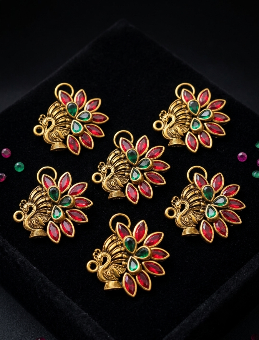 Peacock charms