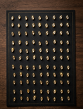 Gold-Rimmed Leaf Rhinestones Kundan Sticker